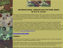Tablet Screenshot of camouflageindex.camouflagesociety.org
